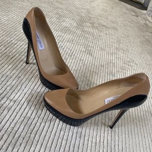 Jimmy Choo calf patent heels